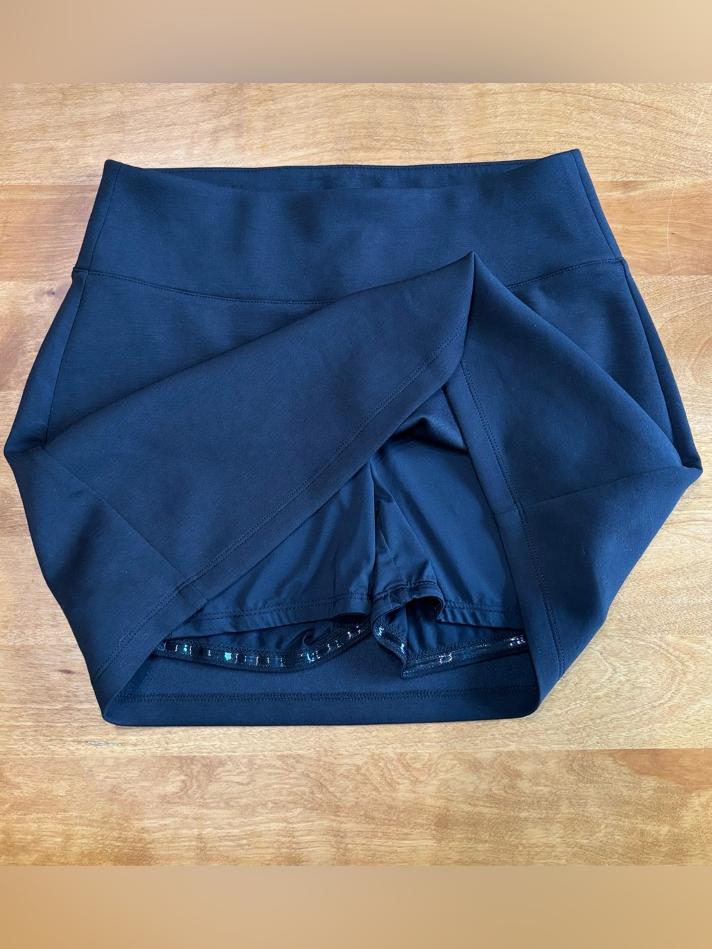Infinity Linearflex Skort Womens S Black Soft Modal Athletic Skirt Shorts Pocket